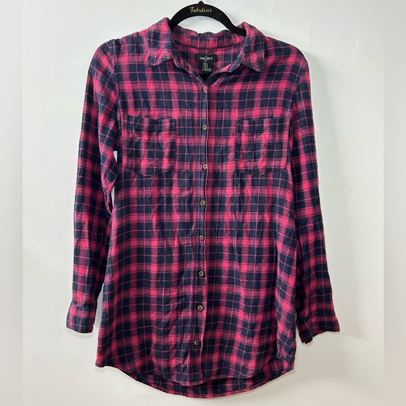 Forever21 Plaid Button Shirt - Picture 1 of 2